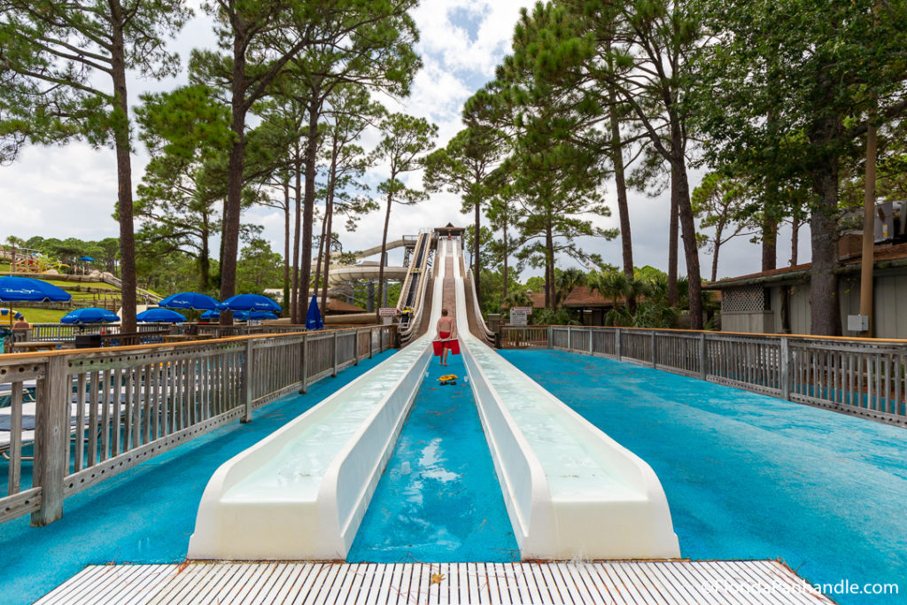 giant water slide at Shipwreck Island Waterpark in Panama City Beach