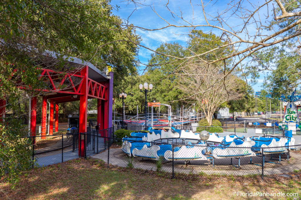 an amusement park with tons of rides in Pensacola, Florida