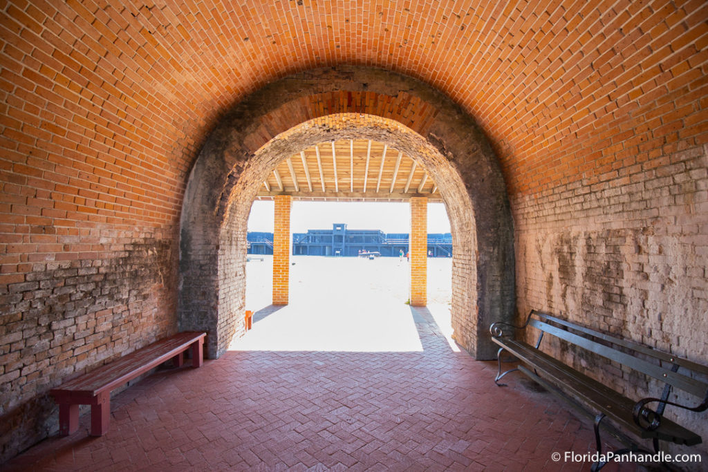 entry and exit way of underground bunker at the Fort Pickens Discovery Area