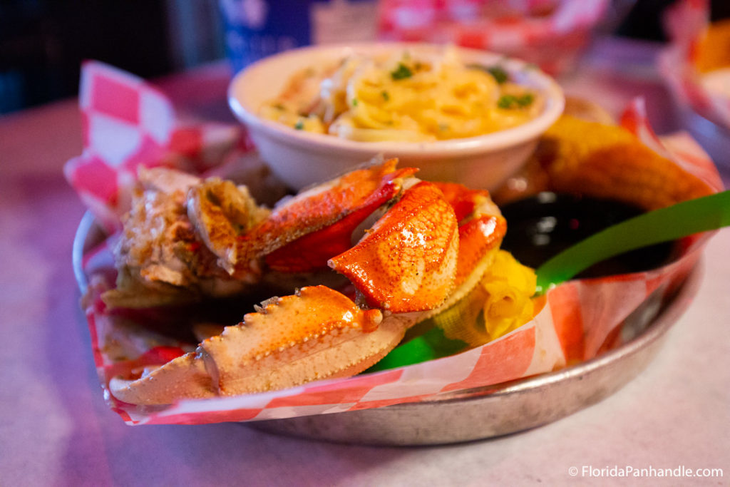 a plate of crab legs 