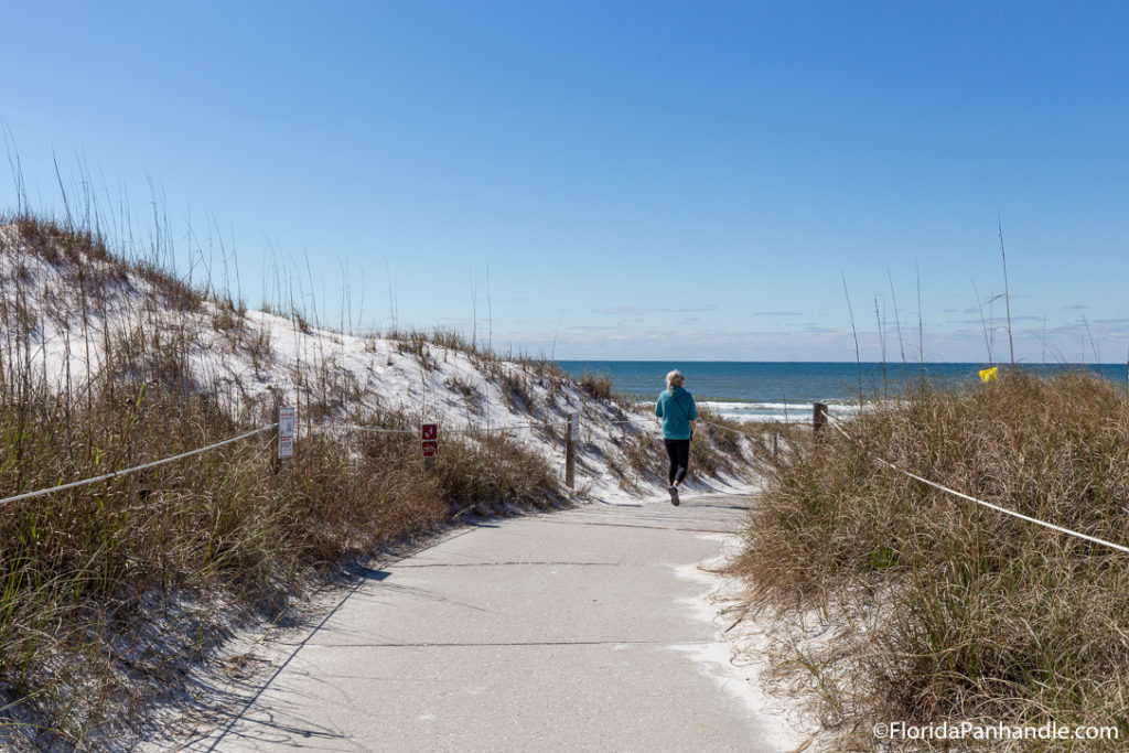 a pathway leading to the beach