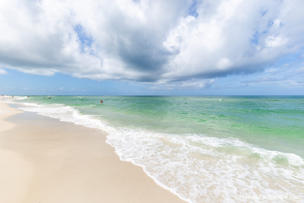 view of the ocean from the beach