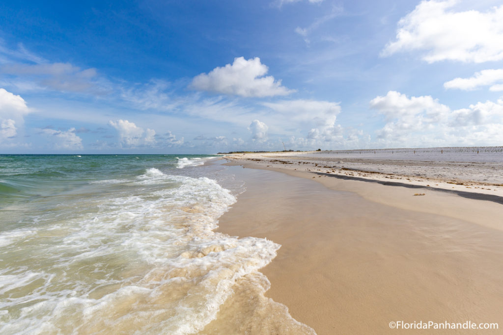 picture of waves crashing on the beach at t.h. stone st. joseph peninsula state park