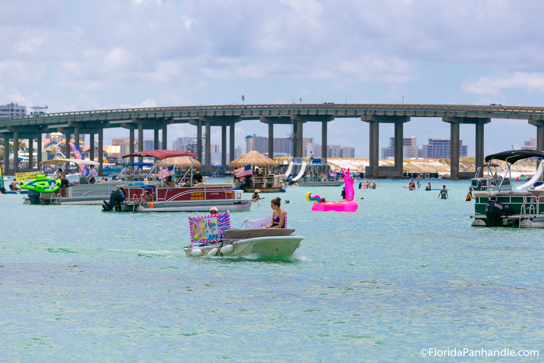 Destin Things To Do - Crab Island Water Taxi - Original Photo