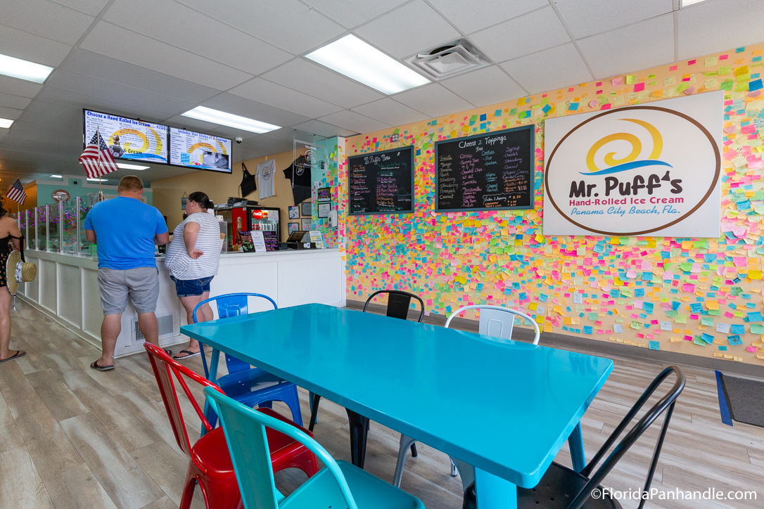 Panama City Beach Restaurants - Mr. Puff’s Hand-Rolled Ice Cream - Original Photo