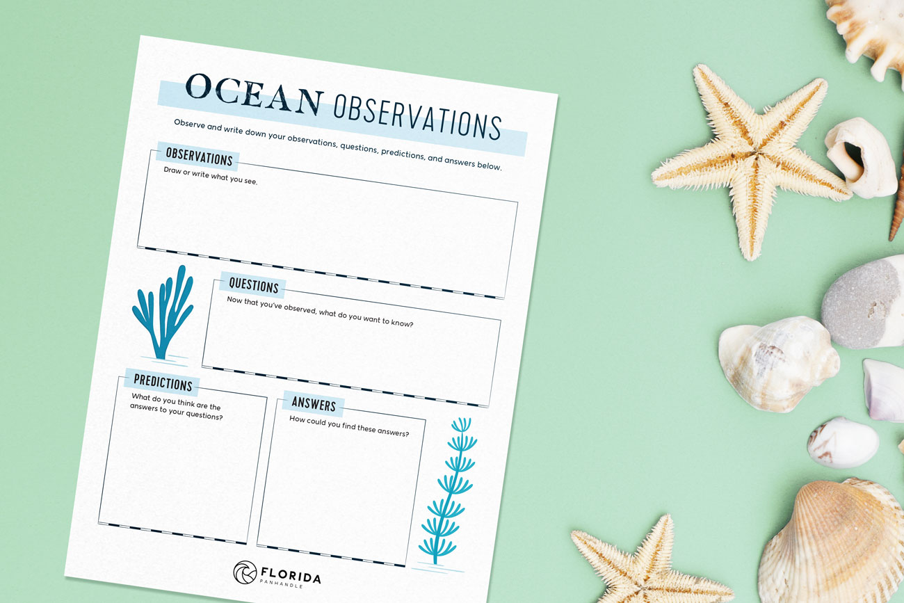 ocean observations printable image