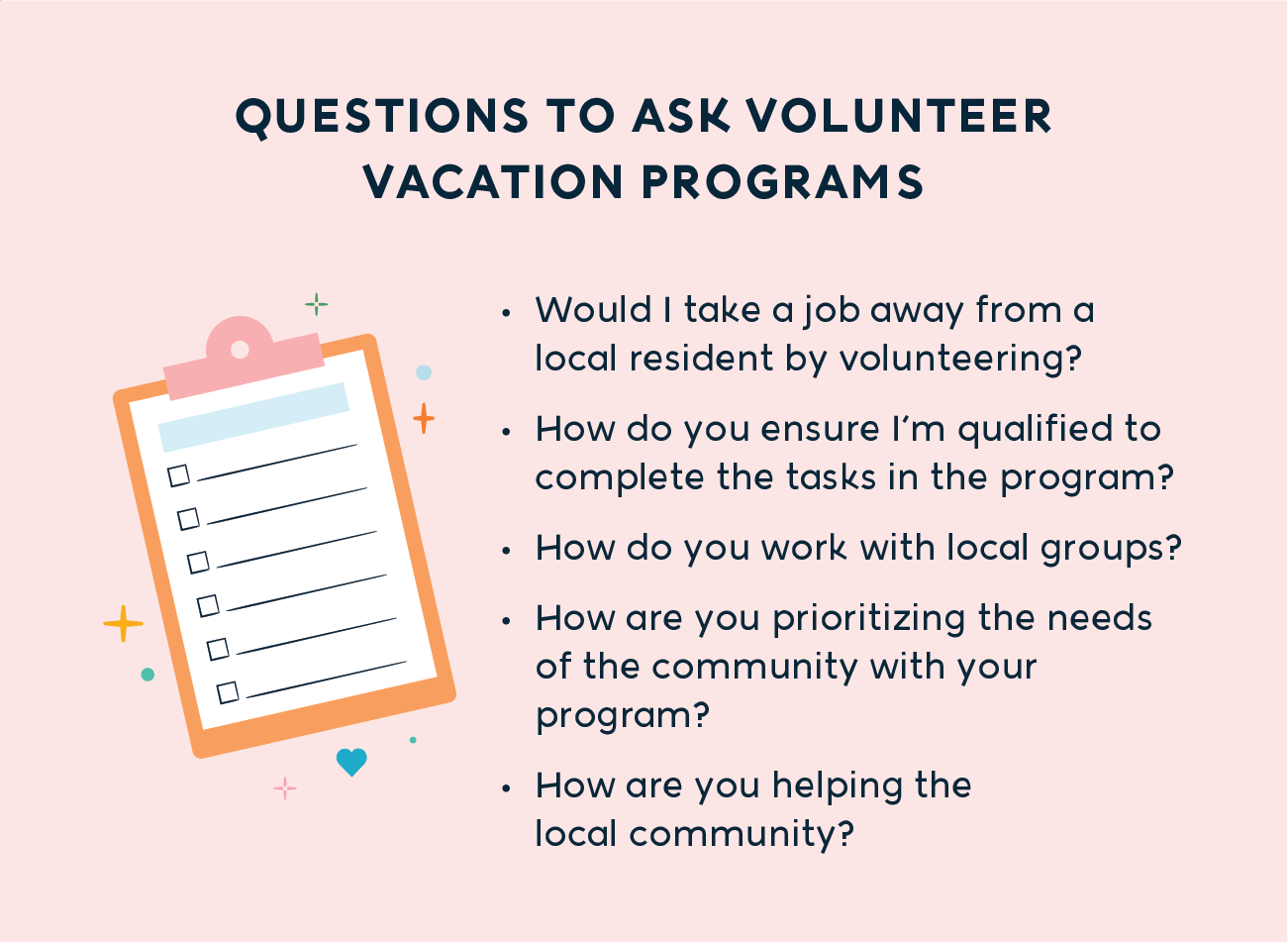 questions to ask volunteer vacation programs