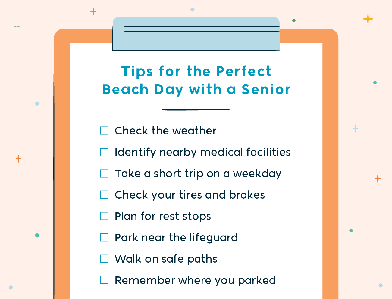 tips for the perfect beach day with a senior