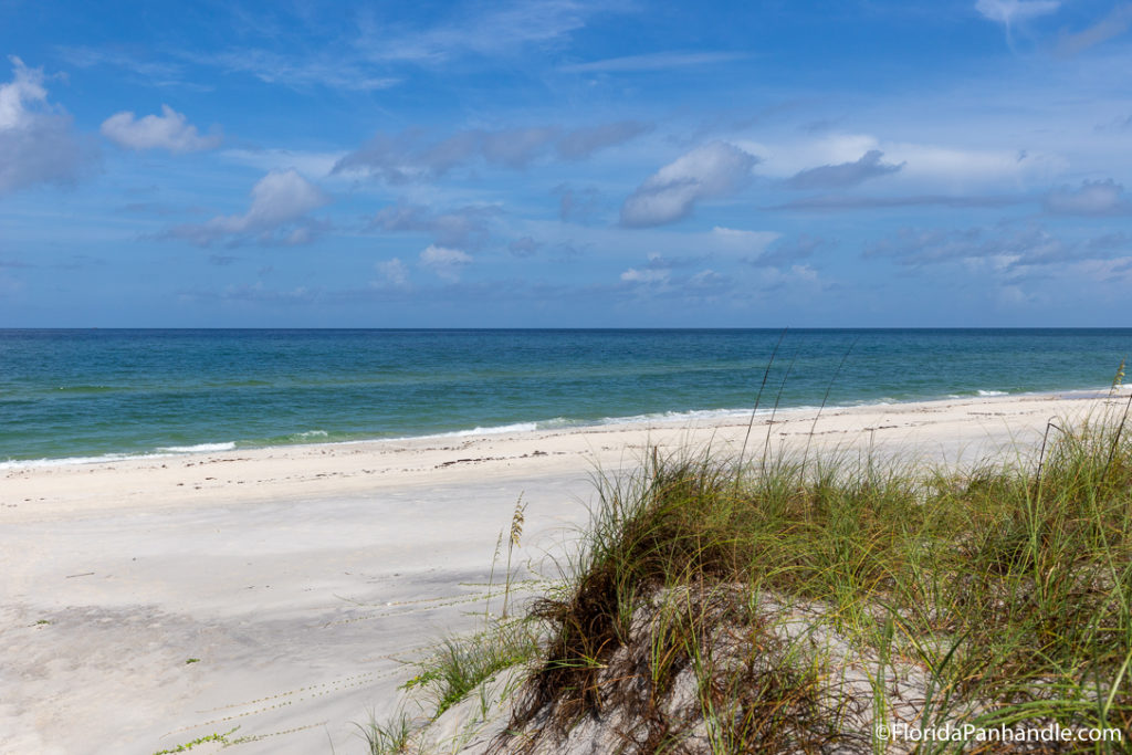 view of the ocean, beach, blue water, cape san blas, sand