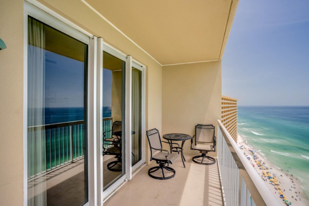 condo balcony, panama city beach