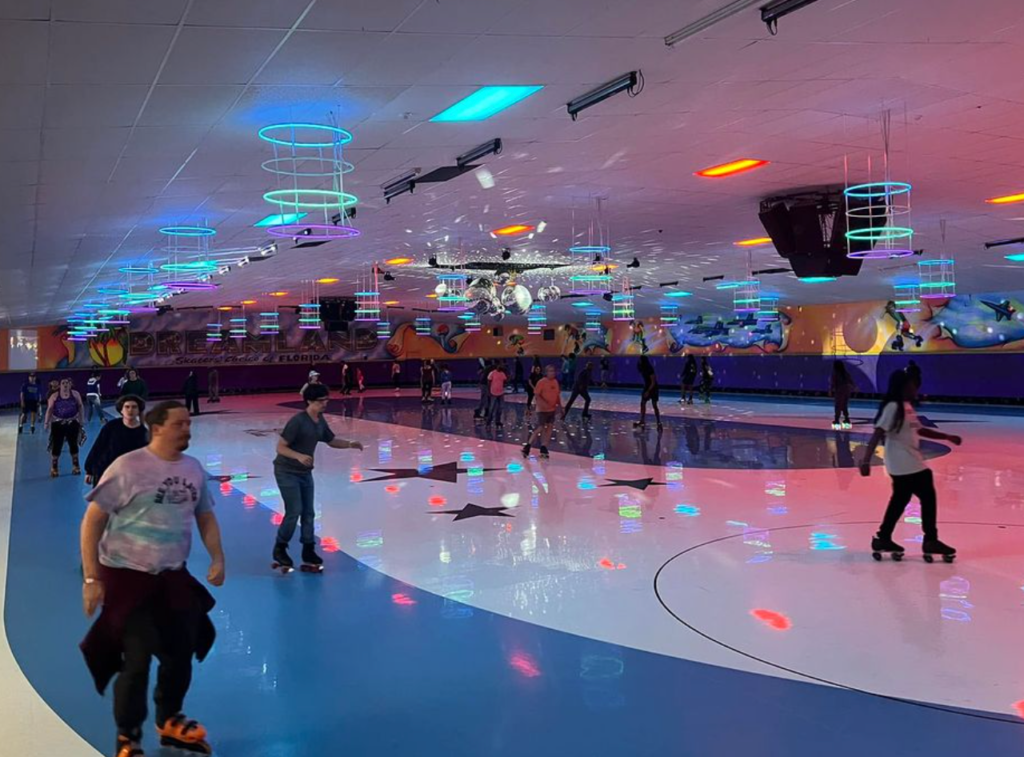 dreamland skate center, skating rink, family-friendly attraction, pensacola 