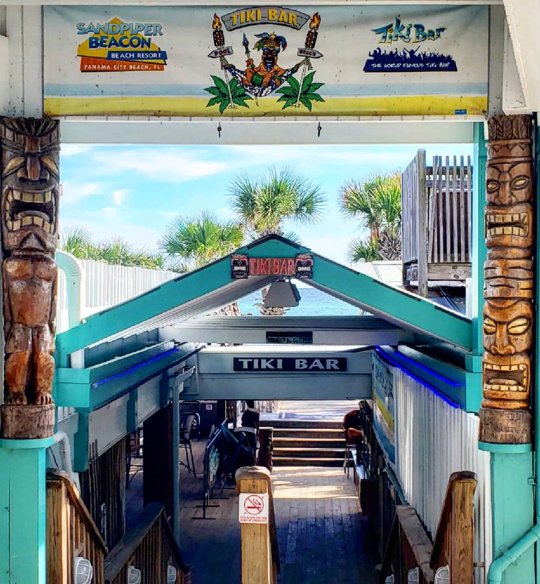 Panama City Beach Things To Do - Tiki Bar at the Sandpiper Beacon - Original Photo