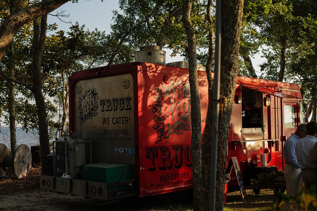 Destin Restaurants - Big Red Truck - Original Photo