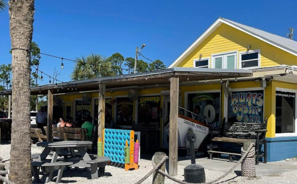 exterior of hunts oyster bar in PCB