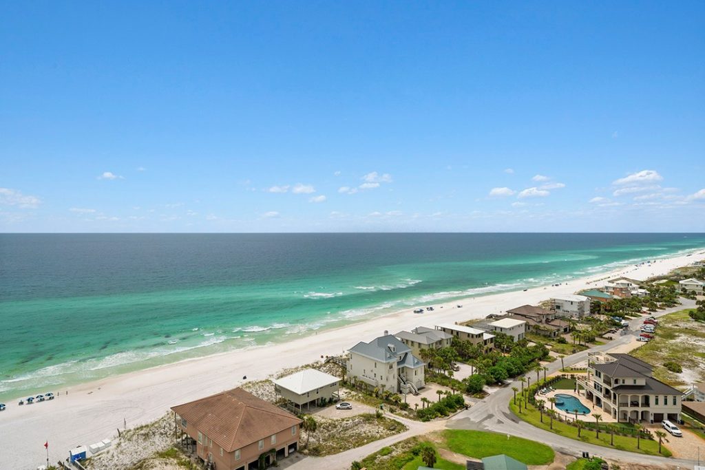 a view of the beach rom a condo at sandestin beach florida