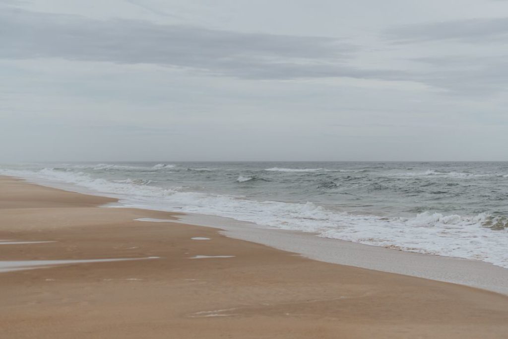 St George Island in Florida with soft waves rolling in on sandy shores